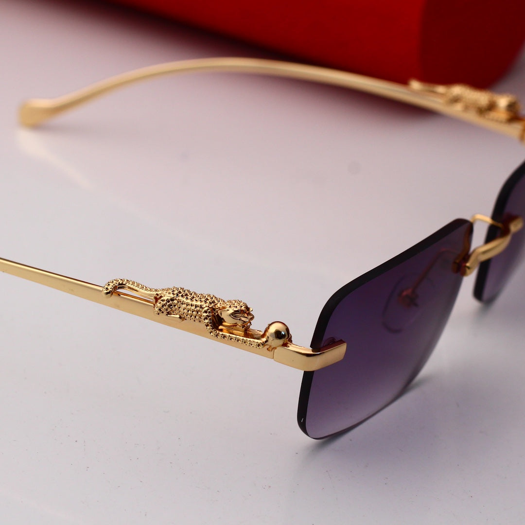 Golden Leopard Frame Sunglasses