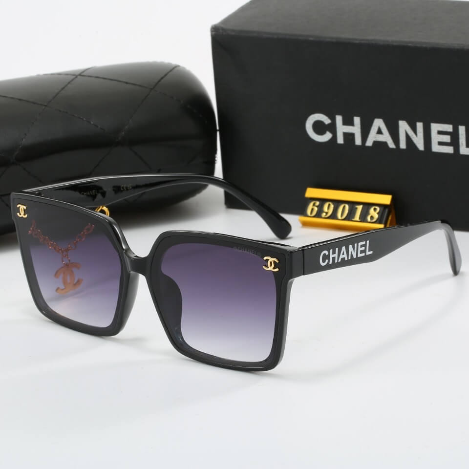 Designer Metal Chain Sunglasses