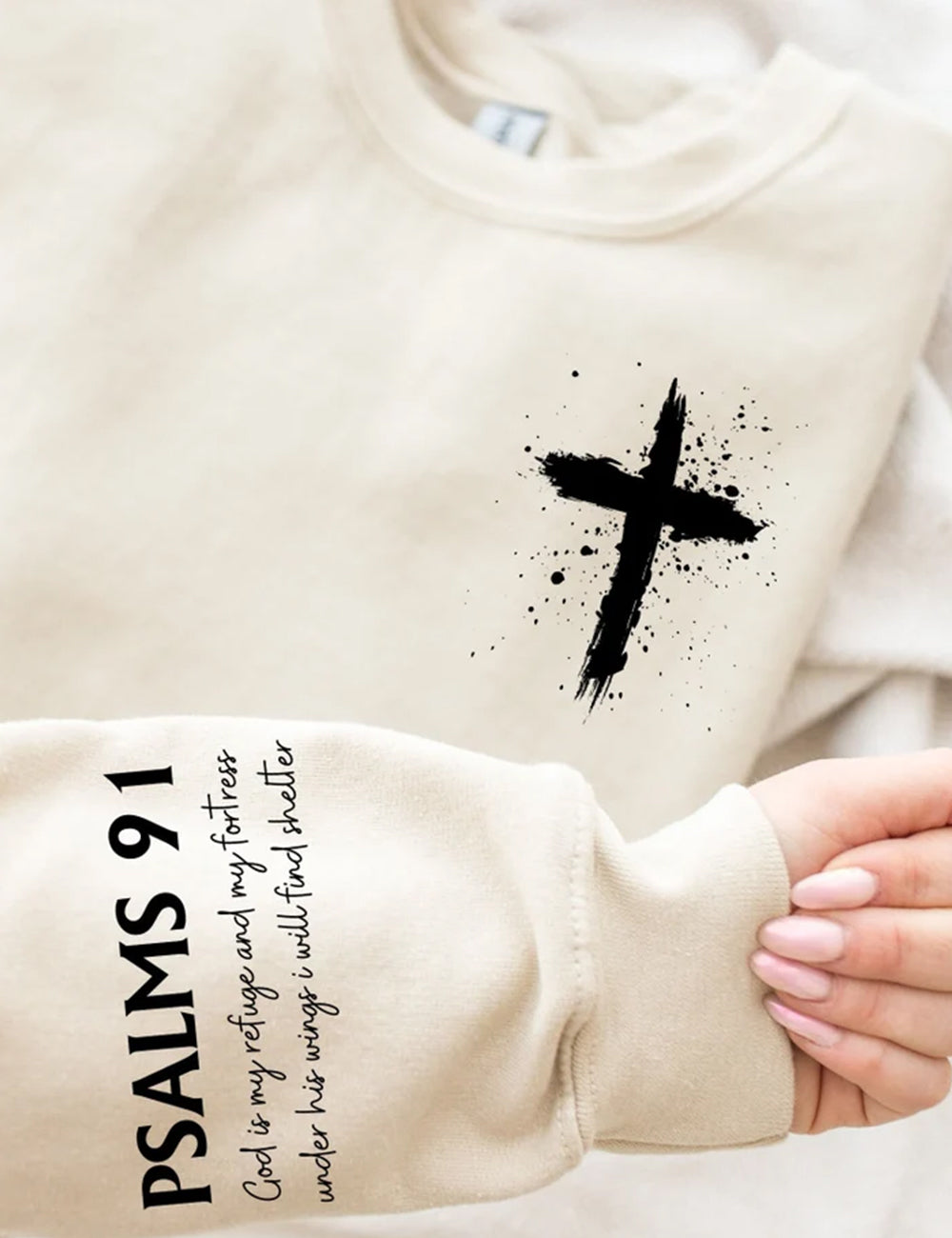 Psalms 91 Jesus Sweatshirt