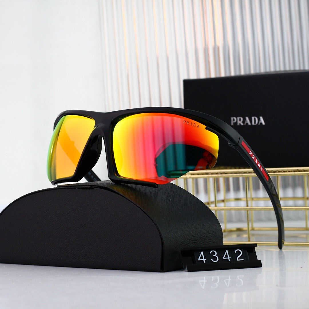 Futuristic Half-Side Frame Design Sunglasses