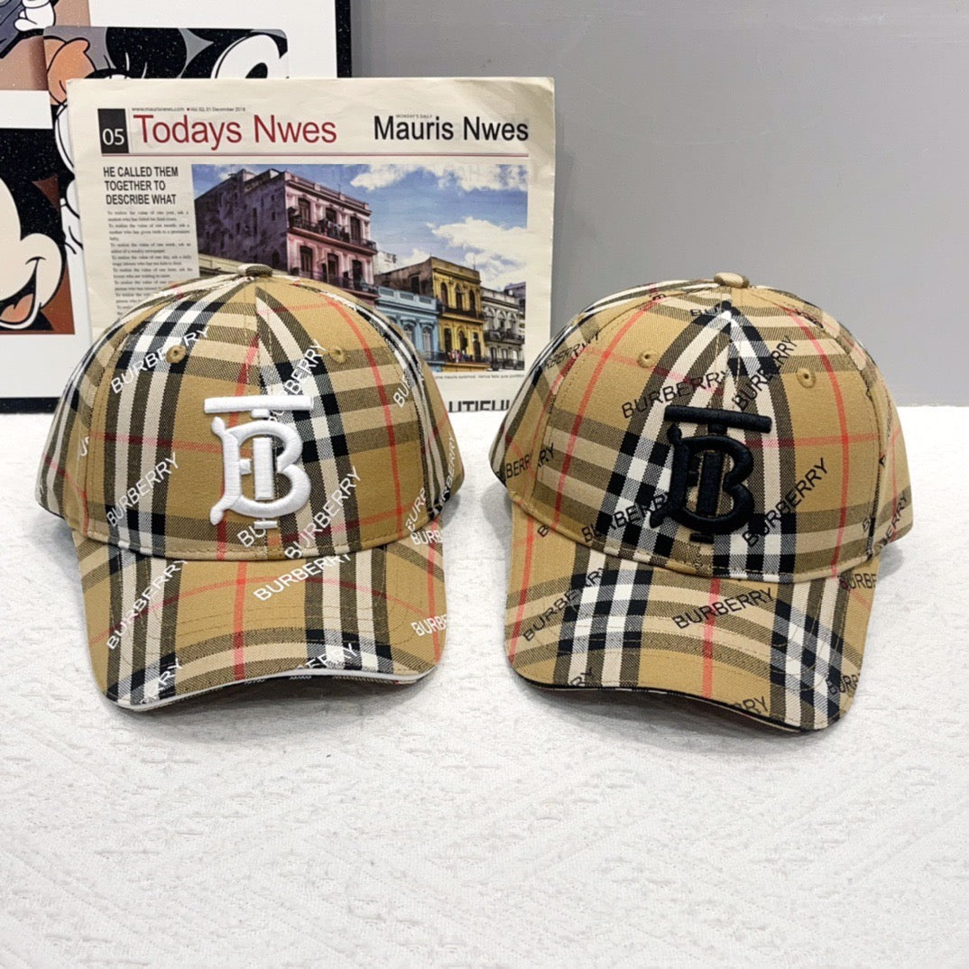 Classic checkered pattern hat