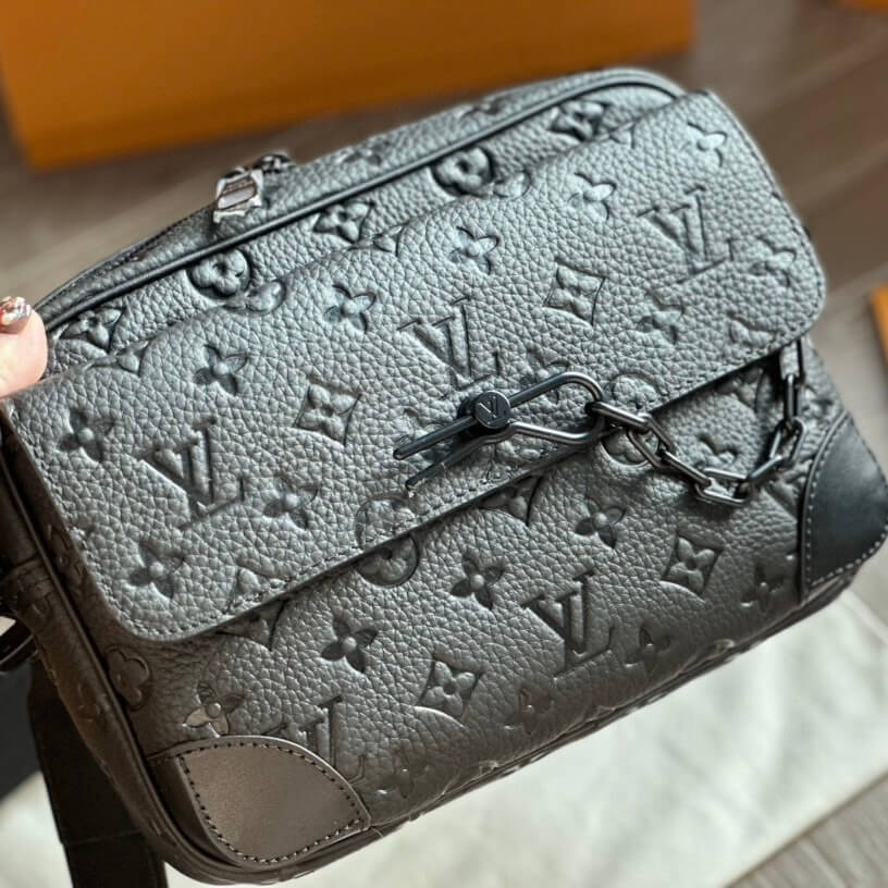 Classic Embossed All Over Leather Bag