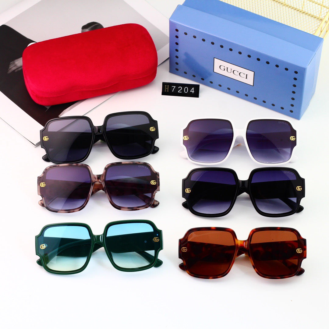 Fashionable Full-Rim Oversized Sunglasses