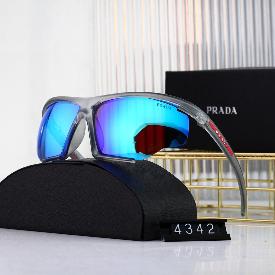 Futuristic Half-Side Frame Design Sunglasses