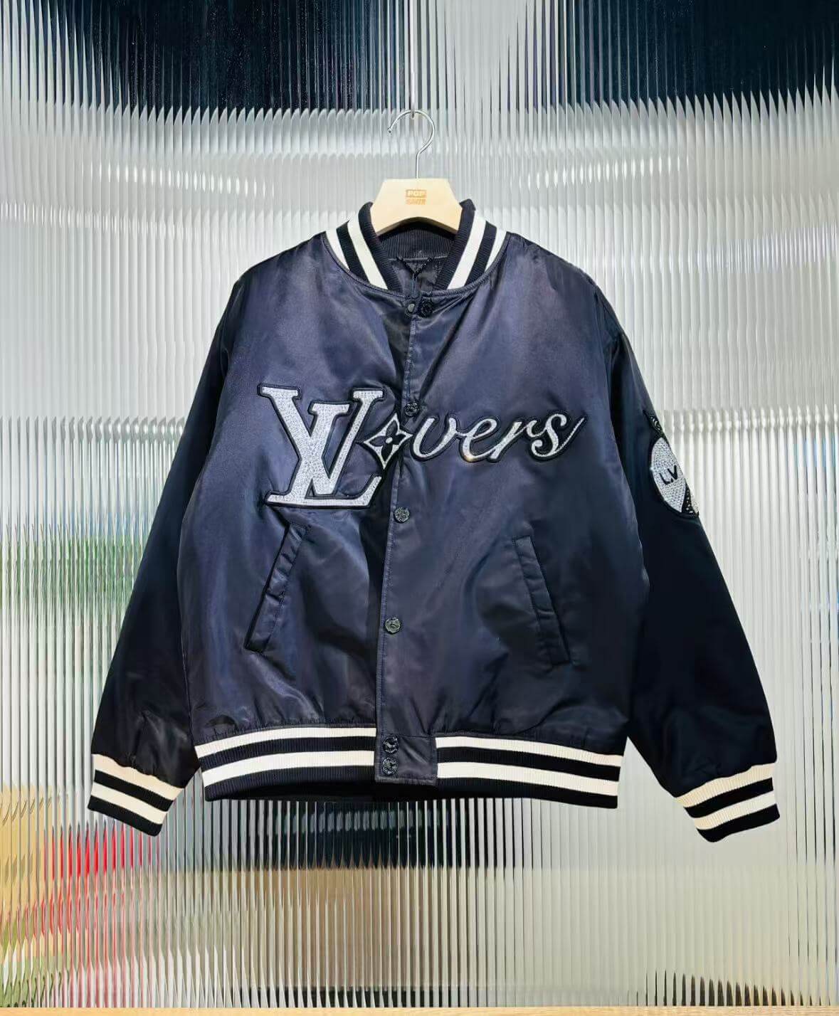 Fashionable Rhinestone Baseball Jacket