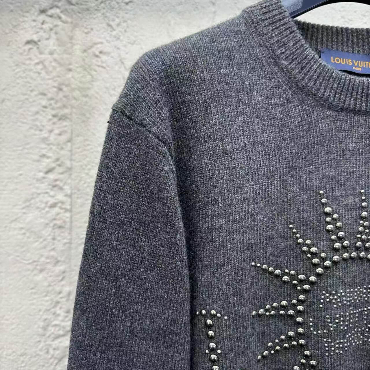 Sun-Beaded Knit Sweater