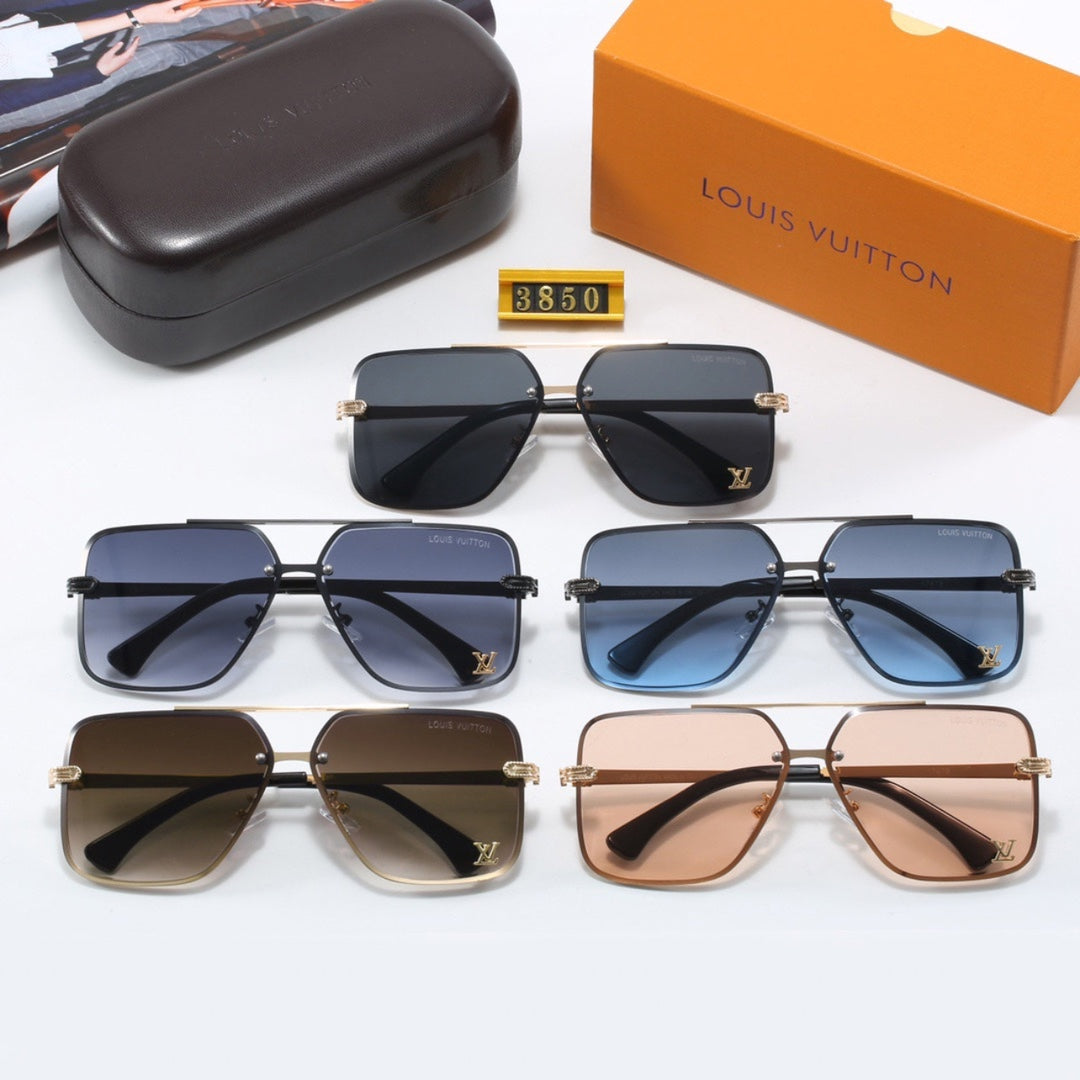 Luxurious Metal Frame Aviator Sunglasses