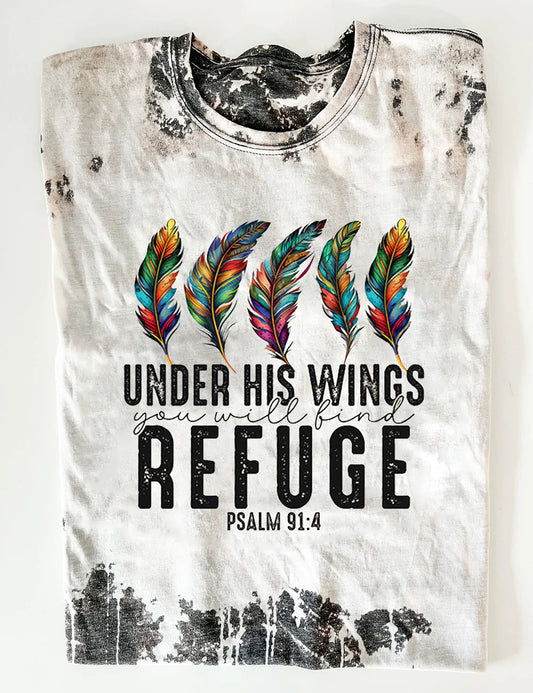 Under His Wings You Will Find Refuge Tee