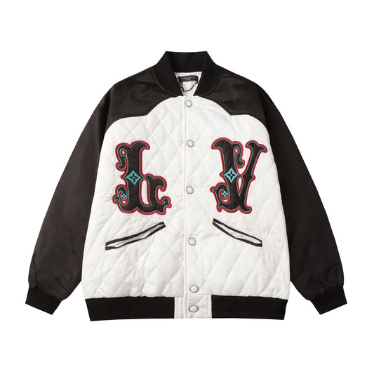 Black White Baseball Jacket