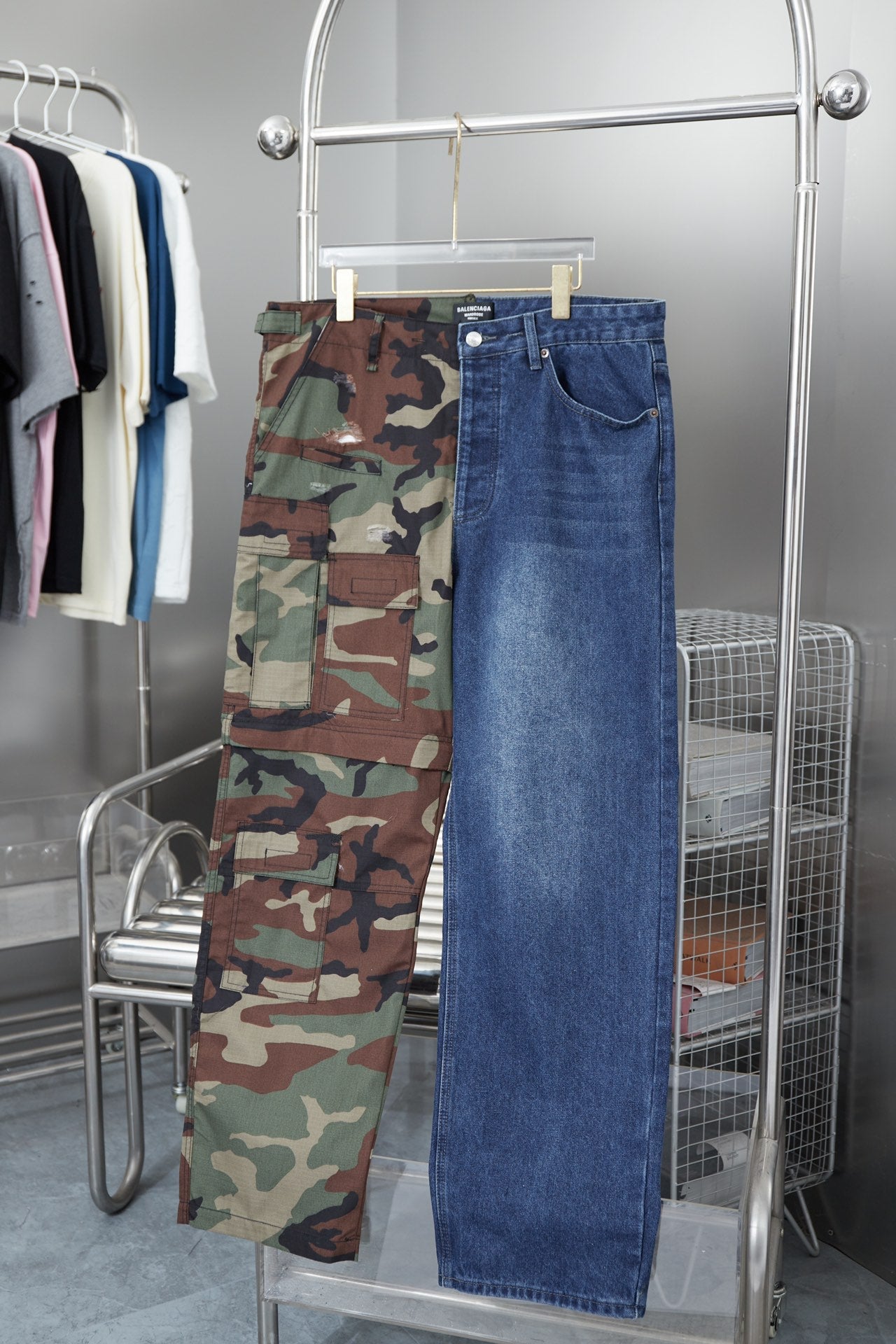 Camouflage Patchwork Jeans