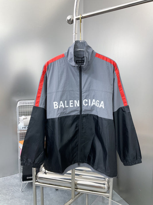 Three-Color Stitching Windbreaker