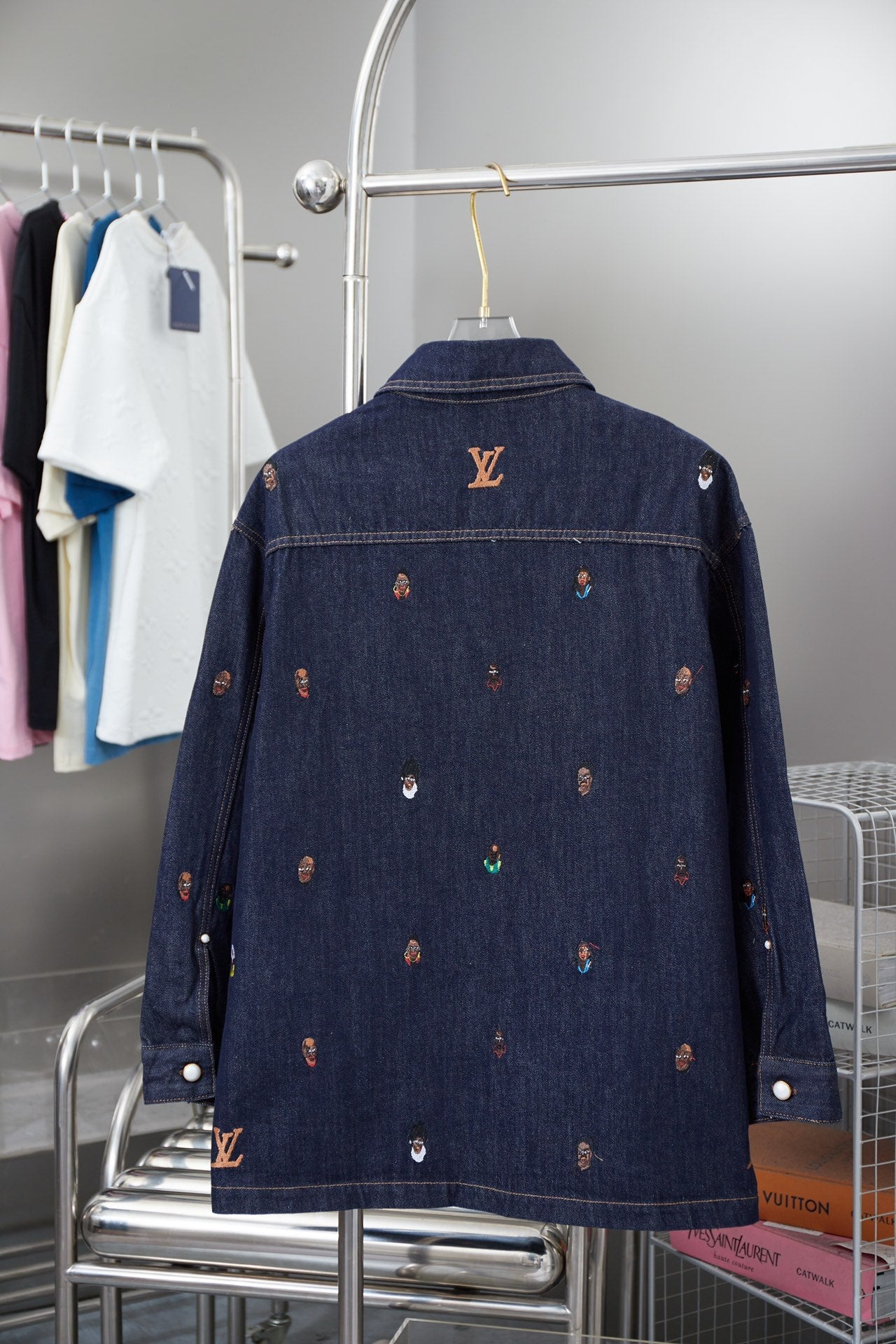 Embroidered Denim Shirt