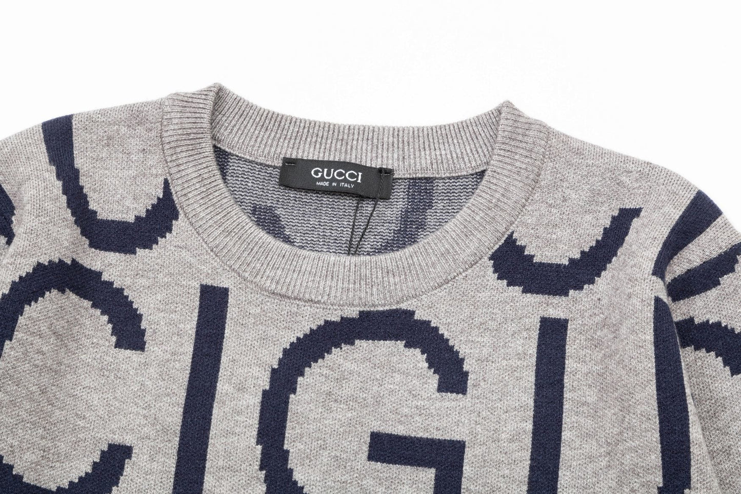 Lettering Knitted Sweater