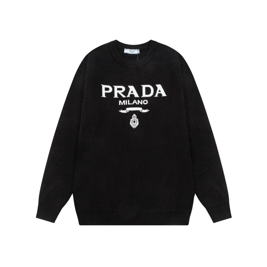 Letter Embroidered Sweater