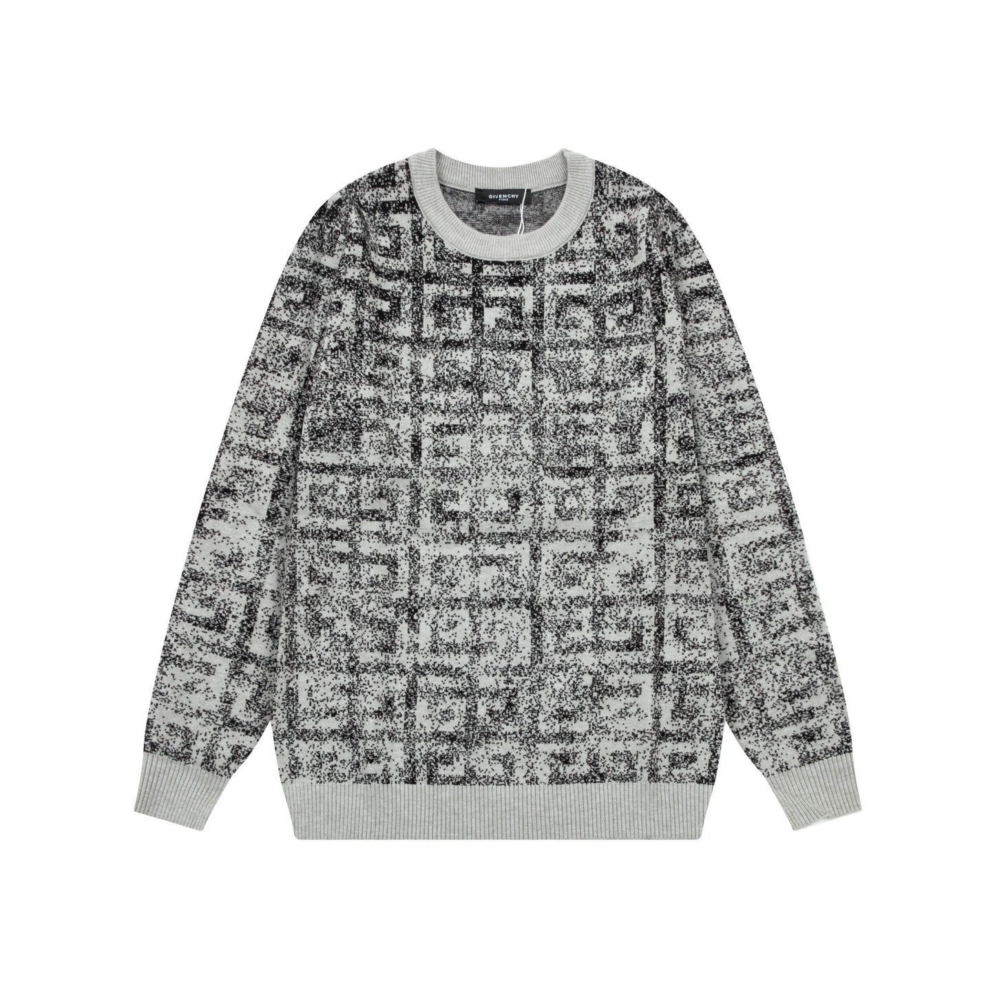 Grey Jacquard Sweater