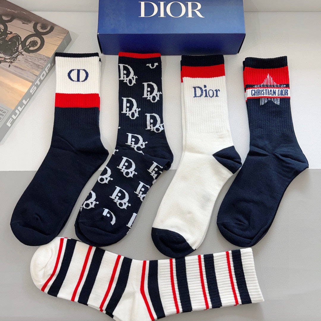 Stripe Design Socks