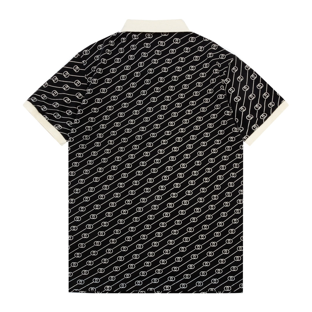 Classic Graphic Print Polo Shirt