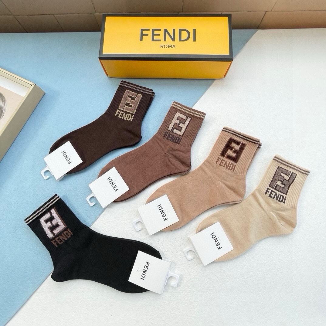 Big F New Arrival Middle-Tube Socks